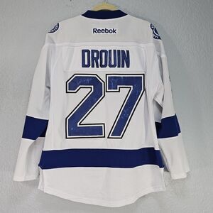 Reebok NHL Tampa Bay Lightning Jonathan Drouin #27 White Jersey Size S
